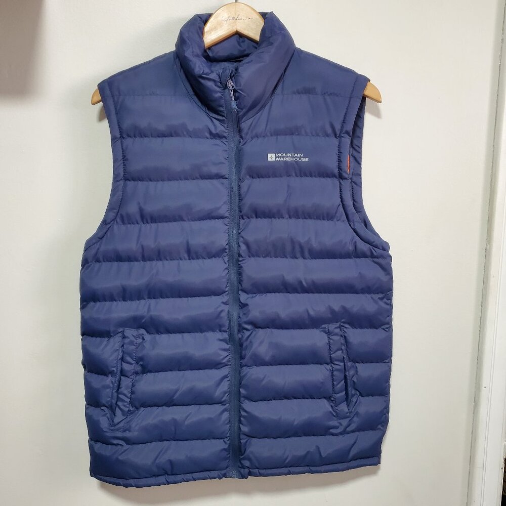 MOUNTAIN WAREHOUSE Seasons II Insulated Puffer Vest Blue Small Outdoor Hiking